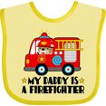thumbnail image 3 of Inktastic Fireman Daddy is a Firefighter Boys or Girls Baby Bib, 3 of 4