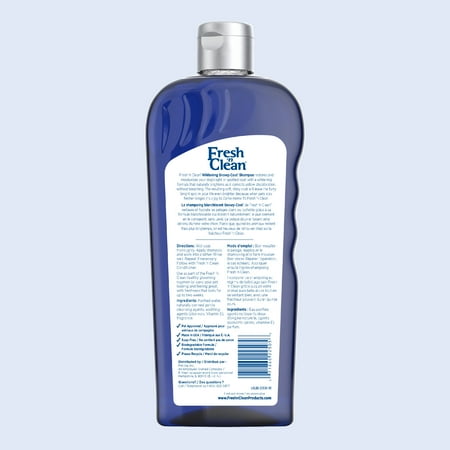 Pet-Ag Fresh ’n Clean Snowy Coat Whitening Shampoo for Dogs, Vanilla Fresh Scent - 18 FL OZ
