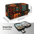 thumbnail image 4 of XMXT Large Capacity Makeup Bag, African Tribal Decoration Graffiti Travel Toiletry Bags Zippers Storage Cosmetic Bag for Women Men, One Size, 4 of 9