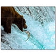 thumbnail image 1 of Picture-Tiles.com: Bear Ceramic Tile Wall Mural WAL500117-54L. 40"W x 32"H using (20) 8" x 8" Ceramic Tiles-Satin Finish, 1 of 3
