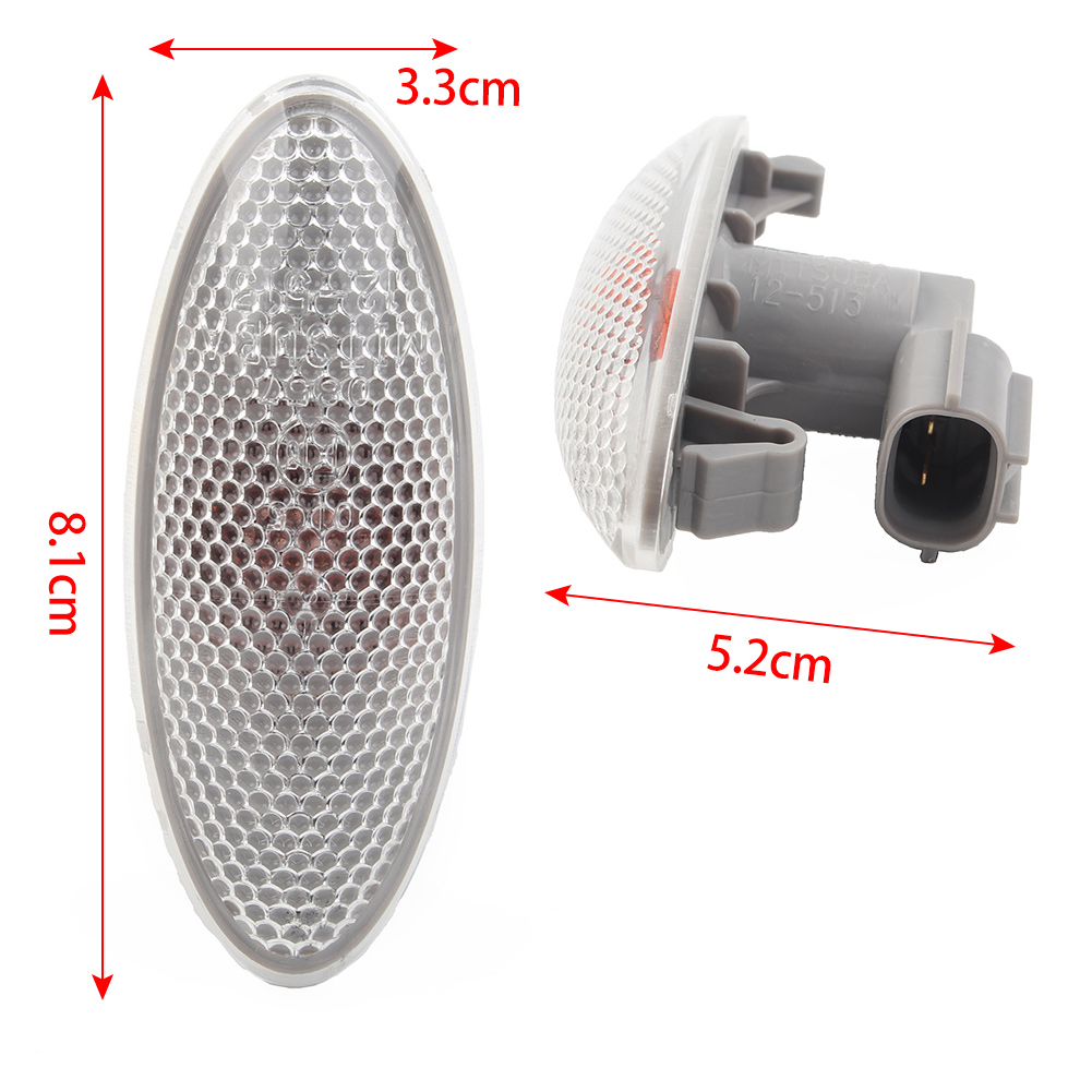 2Pcs Clear Side Turn Signal Lamps For Toyota Corolla, Camry, Yaris – Makerauto