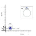 thumbnail image 4 of ANGARA Natural Floating Tanzanite Halo Ring with Diamond Accents in 14K White Gold for Women (Size-5mm) | December Birthstone, Birthday, Anniversary, Jewelry Gift for Women | Natural Tanzanite Ring, 4 of 8