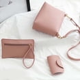 thumbnail image 4 of KMYY 4 Pcs Women Lychee Texture Tote Crossbody Shoulder Bag Clutch Card Holder, 4 of 8