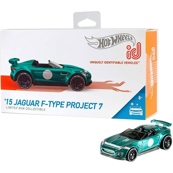 Hot Wheels ID Vehicle ’15 Jaguar F-Type Project 7 with Embedded NFC Chip, 1:64 scale