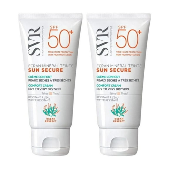 SVR Sunsecure Ecran Tinted Spf50  Sunscreen 60 gr 2 Pack