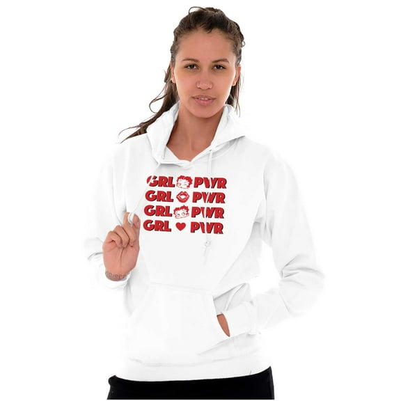 Betty Boop Girl Power On Repeat Hoodie Sweatshirt Women Brisco Brands M