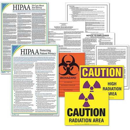 COMPLYRIGHT E50AZHLTH Labor Law Poster Kit,Fed/St Labor Law,AZ