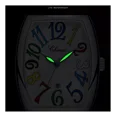 thumbnail image 1 of Relojes luminosos con calendario casual de cuero Chenxi, color de fondo plateado y negro, 1 of 5