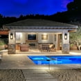 thumbnail image 6 of C Cattleya 2-Pack Matte Black Outdoor Wall Lights With Clear Tempered Glass, 6 of 8