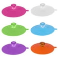 thumbnail image 4 of Ruiboury Creative Silicone Cup Lid Durable Portable Size Multiple Color Options Eco-friendly Product BPA-free White, 4 of 6