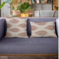 thumbnail image 3 of Plutus Brands Red Plutus Large Leafs Floral Luxury Throw Pillow 26 in x 26in, Double Sided 26" x 26", 3 of 9