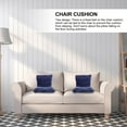 thumbnail image 5 of Raindrops 1Set Rocking Chair Seat Cushion with Ties Blue Velure Polyester Fiber Cotton for Home Office Use, 5 of 8