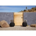 thumbnail image 4 of Veradek Strata Series Sphere Plastic-Stone Round Planter - Black, 2 Pack, 4 of 9
