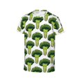 thumbnail image 3 of Fuzoiu Cute Broccoli Print Boys' Casual T-Shirt,Crewneck Undershirts,Boys Athletic Shirt,Short Sleeve T-Shirts for Outdoor Play, 3 of 7