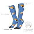 thumbnail image 5 of Knee High Socks for Men and Women, Conch Shell Blue Althletic Compression Socks, Support Long Tube Socks for Outdoor Sport, Calf Socks, High Stockings for Women Men, 5 of 7