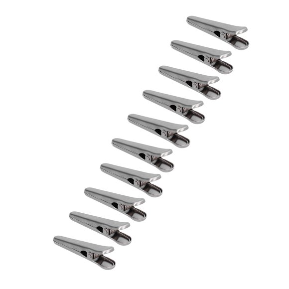 Scelleuse de Sacs à Gripstick, 10 Pcs Clip de Scellage en Acier Inoxydable pour Collation Pain Clip de Scellage en Métal avec Surface Lisse pour Sacs Alimentaires, Classement de Papier de Bureau