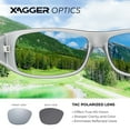 thumbnail image 3 of Xagger Polarized Wrap Around Sunglasses for Men Women Sports Driving Fishing Anti-Glare UV400 Sun Glasses, 3 of 6