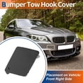 thumbnail image 2 of Unique Bargains Front Right Car Bumper Tow Hook Cover Sophisto Grey for BMW 5-Series F10 F18 Sedan No.51117246868, 2 of 6
