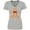AC-Heather Grey, variant on Inktastic Cute Gingerbread Man with Red Plaid Bowtie Women's V-Neck T-Shirt