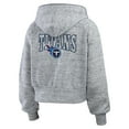 thumbnail image 3 of Women's WEAR by Erin Andrews  Heather Gray Tennessee Titans Speckled Fleece Cropped Full-Zip Hoodie, 3 of 5