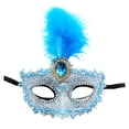 thumbnail image 1 of 2025 Femmes Maquillage Danse Protection Visage Peint avec Poudre d'Or Demi-Visage Carnaval Fête Protection Visage, 1 of 3