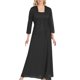 thumbnail image 2 of Honeeladyy Ventas Mujeres Elegante Trajes de Vestido de 2 Piezas Sin Mangas de Gasa Bordado Floral Hasta la Rodilla Vestido de Tirantes Media Manga Conjunto de Cárdigan de Encaje, 2 of 5