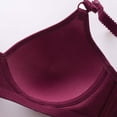 thumbnail image 6 of Odbmxy Push up Bras for Women Plus Size Wireless Womens Bra Solid Color Full Coverage Support Red Daily Bras, 6 of 9