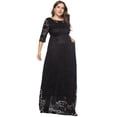 thumbnail image 3 of Women's Round Neck Lace Party Gown4XL, 3 of 5
