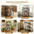thumbnail image 6 of Atilioo 3 Tiers Bookcase, Wood Bookshelf Tall Display Shelves Storage Organizer for Bedroom, Living Room & Home Office, Gray, 6 of 9
