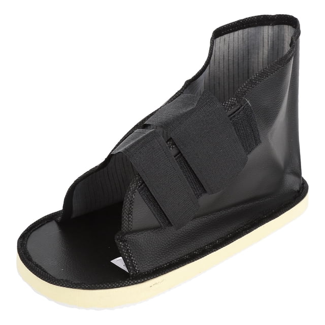 Chaussure de Marche en Fonte Poteau de Chaussure Opérationnel Chaussure en Fonte Réglable Attelle de Pied en Fonte Chaussure en Fonte Antidérapante Absorbant les Chocs Chaussures en Faux Cuir Post Opérationnel
