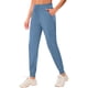 thumbnail image 1 of Pantalones deportivos addigi para mujer, cintura alta, color azul XL, 1 of 6