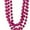 Pink, variant on Metallic Mardi Gras Beads, 32 in, Green, 4ct