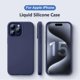 thumbnail image 2 of Funda de silicona líquida de lujo para For iPhone 14, 13, 12, 11, 15 Pro Max Mini, cubierta a prueba de golpes, X, XS, XR, 6s, 7, 8 Plus, fundas de teléfono, accesorios, 2 of 5