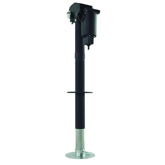 Ultra-Fab Embout de Languette de Remorque 38-944017 Ultra 3502; Embout Rond; Électrique; Fonctionnement 12 Volts; Capacité de Levage 3500 Livres; Débattement 18 Pouces; à Boulonner; Revêtement en Poudre Infroissable Noir; Acier