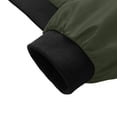 thumbnail image 6 of Cmfcve Men's Zip up Bomber Jacket Ribbed Collar Lightweight Long Sleeve Jacket Fall Fashion Baseball Coat Outerwear with Pockets, 6 of 9