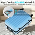 thumbnail image 5 of Luggage Sets 5 Piece Hardshell with TSA Lock 40%PC ABS Suitcase with Spinner Wheels 20 26 28 30 32 inch Carry on Luggage Blue, 5 of 8