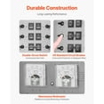 thumbnail image 3 of KFFKFF Manual Transfer Switch, 30-Amp 10-Circuit, Prewired Generator Transfer Switch Kit with NEMA L14-30P Power Inlet Box, Double-Throw Switch, 3 of 9