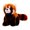 A001- Style A, variant on Plush Red Panda, Ultra Soft Stuffed Animal, 1 Pack 9.8 inch Realistic Fluffy Wildlife Toy, for Kids Birthday Gifts Nursery Decor Cuddle Play Companion
