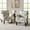Gray, variant on Tina's Home Upholstery Armchair Floral Accent Chair Sofa Couch Wood Legs Nailhead Trim Bedroom Home Living Room Blue