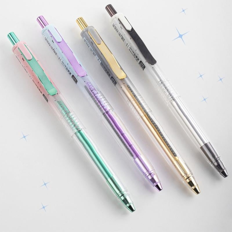CEORPER 12Pcs Quick Dry Roller Ball Pen 0.5mm Retractable Tip Gel Pen Study Essential
