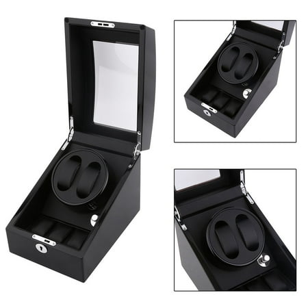 Automatic Rotation 2+3 Watch Winder Case Display Box Storage Holder Organizer