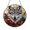 Acrylic 3.5 Inch, variant on Wolf with Flowers Stained Glass Style Suncatcher – Window Hanging