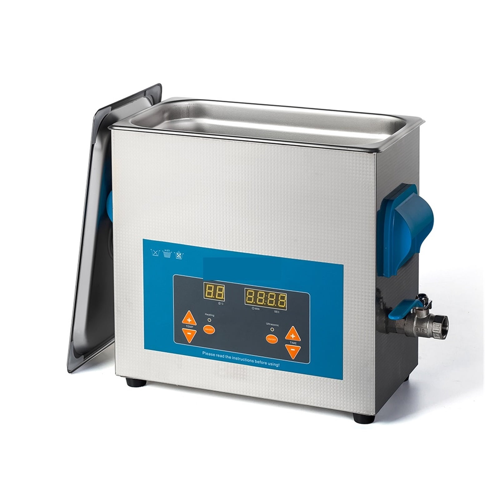 Ultrasonic Cleaner 6L 150W With Digital Display Heating Basket Ultrasonic Bath ,Strong Cleaning