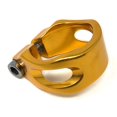 thumbnail image 2 of AEST Anodized Aluminum Alloy Bike Seat Saddle Clamp in 31.8mm and 34.9mm (31.8mm, Gold (no logo)), 2 of 2