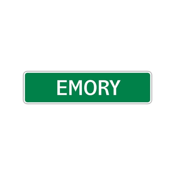 Emory Boys Children Name Letter Printed Label Indoor Outdoor Unique Novelty Wall Plaque Decoration Aluminum Metal Sign 4"x18"