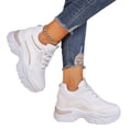 thumbnail image 5 of Willtoo Women’s Wedge Platform Sneakers, Lace Up Faux Leather Orthopedic Casual Shoes with Arch Support, Chunky Non Slip Fashion Walking Shoes, 5 of 6