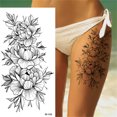 thumbnail image 1 of Sketch Tattoos Stickers Abstract Stickers Rose Flowers, 1 of 2