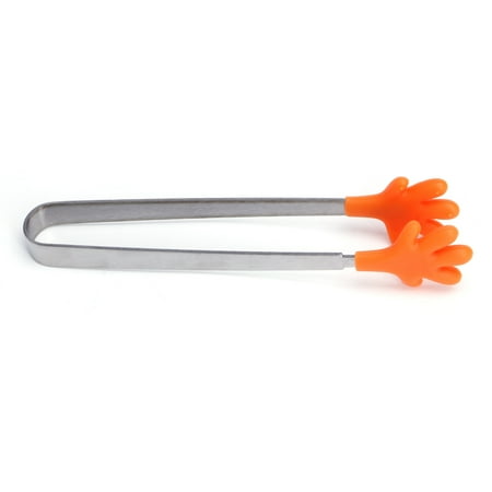

JUNTEX Cute Palm Stainless Steel Silicone Mini Sugar Tong Food Clip BBQ Party Kitchen