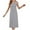 Gray, variant on Women's Cotton Nightgown Sleepwear With Chest Pad Short Sleeves Shirt Casual Solid Color Sleepdress Pink L