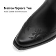 thumbnail image 6 of DREAM PAIRS Women’s Knee High Western Cowboy Boots Retro Embroidered Square Toe Cowgirl Boots, 6 of 8